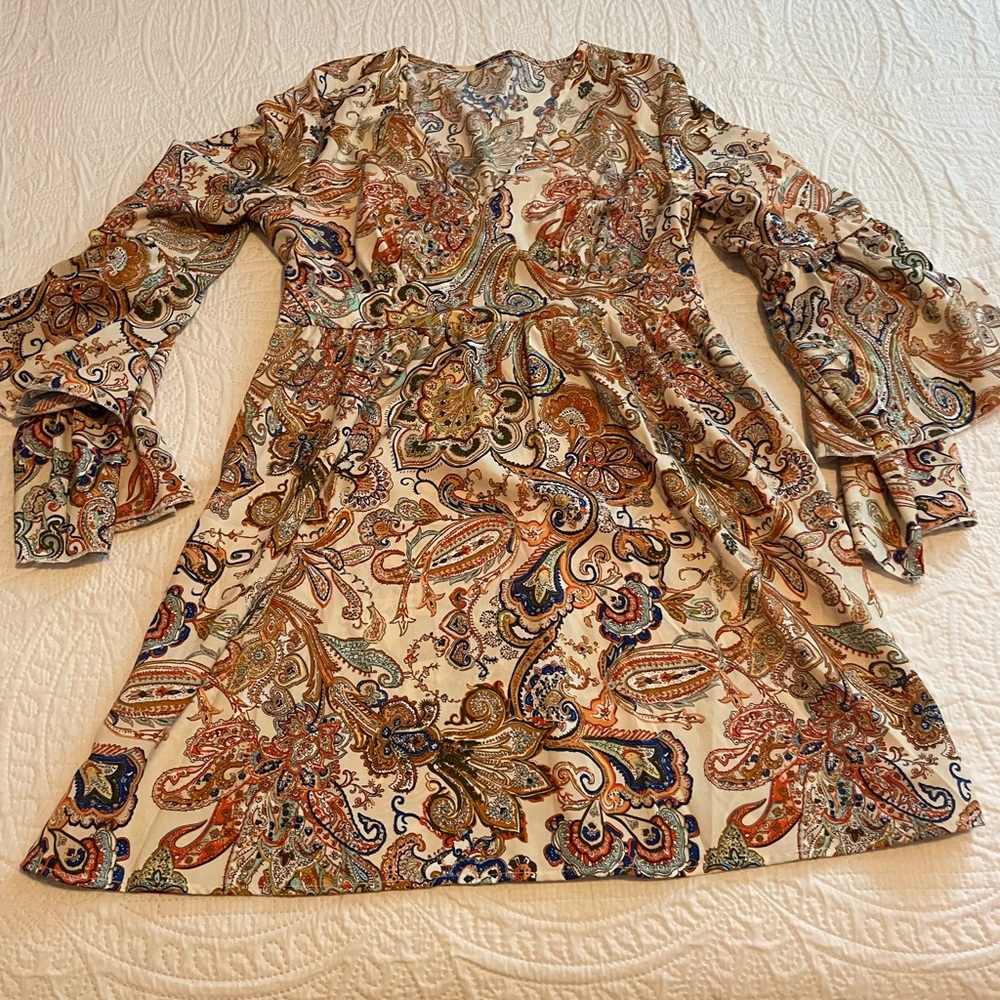 NWOT Adorable Fall dress with the CUTEST sleeves